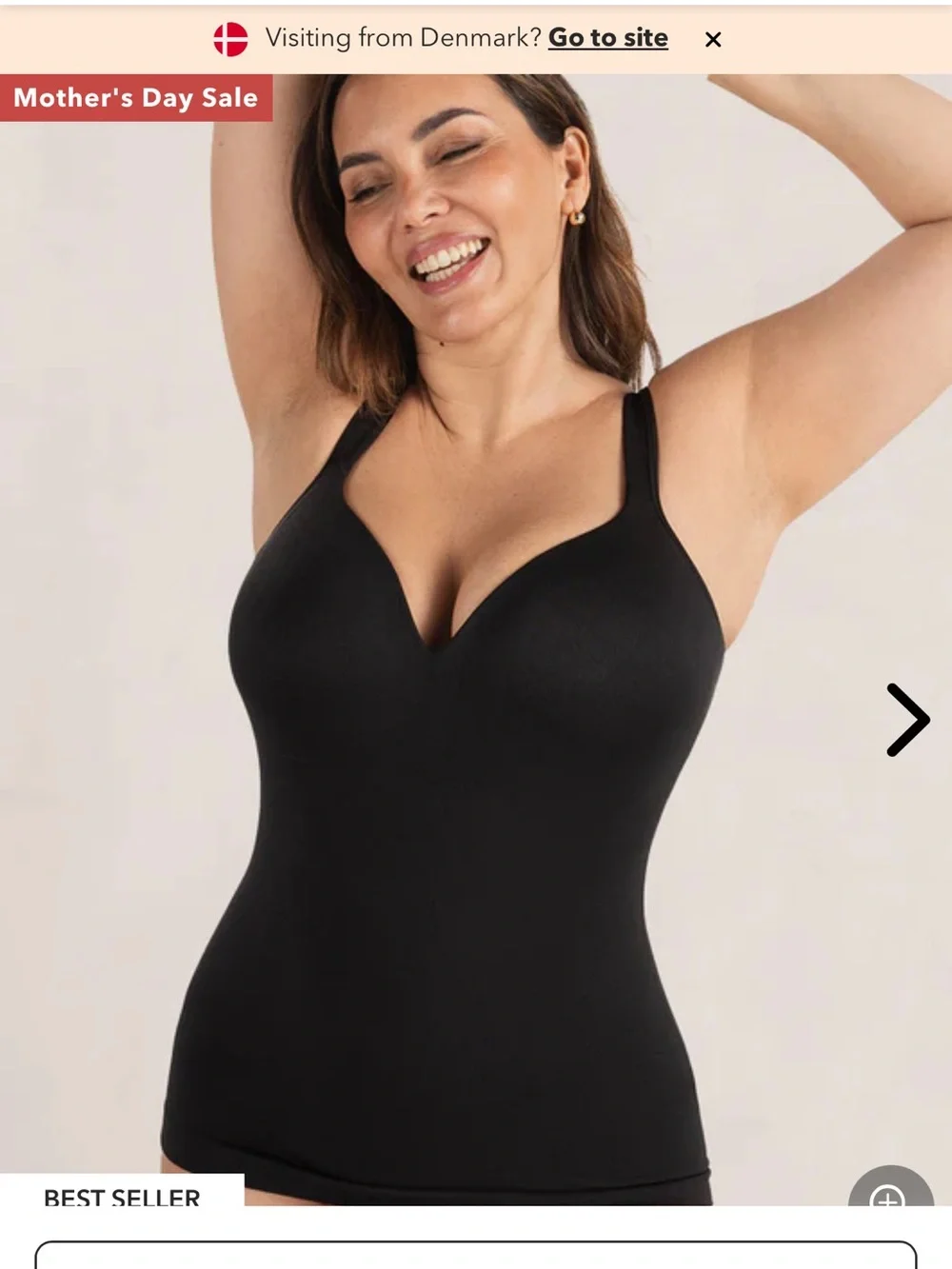 Black Seamless Comfort Cami with built in bra. Brand new with tags, size XL - Picture 3 of 14